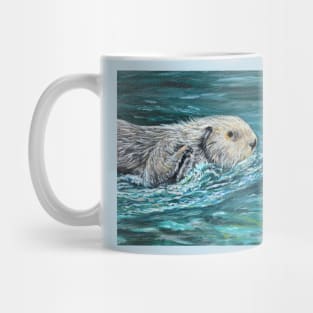 Ooh Goody Lunch Time Sea Otter Painting Mug